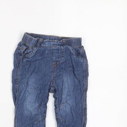 George Boys Blue Cotton Capri Jeans Size 6-9 Months Pullover