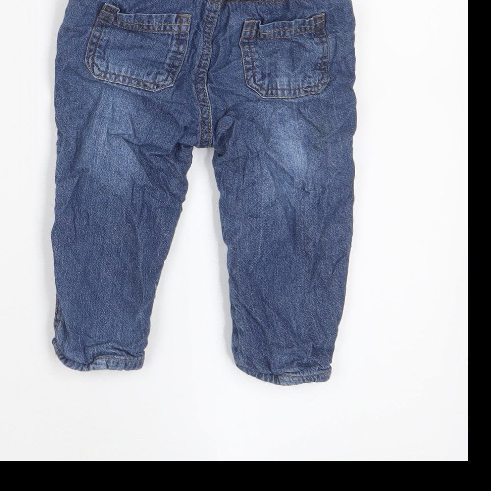 George Boys Blue Cotton Capri Jeans Size 6-9 Months Pullover