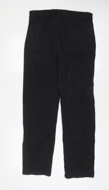 Mens UK Size M Paidnfull. Regular Fit Straight Black Jeans