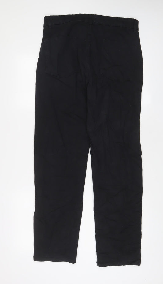 Mens UK Size M Paidnfull. Regular Fit Straight Black Jeans