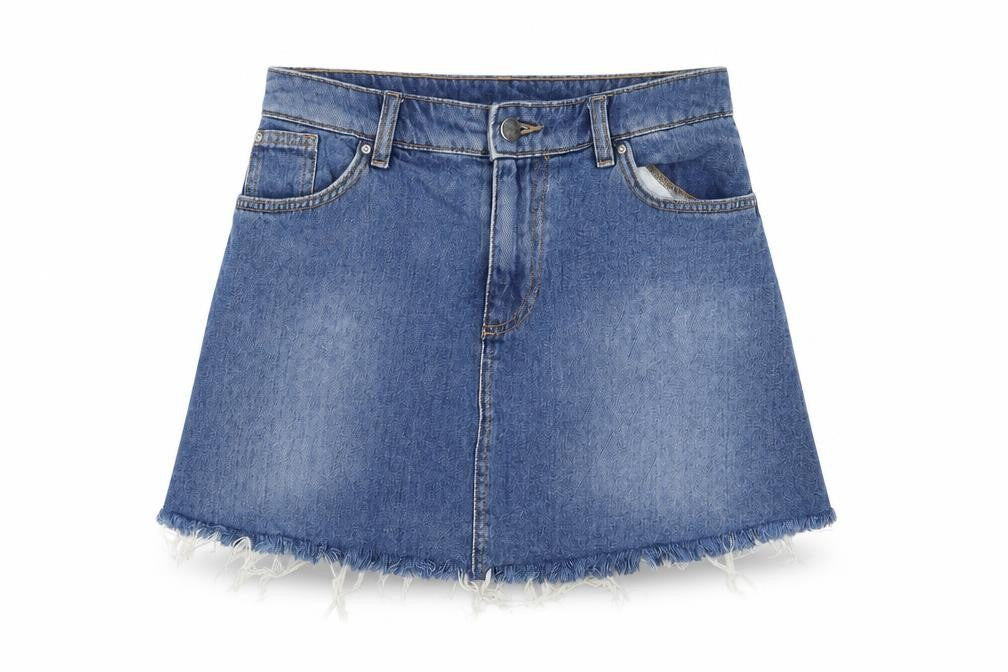 Womens UK Size 10 H&M A-Line Denim Skirt