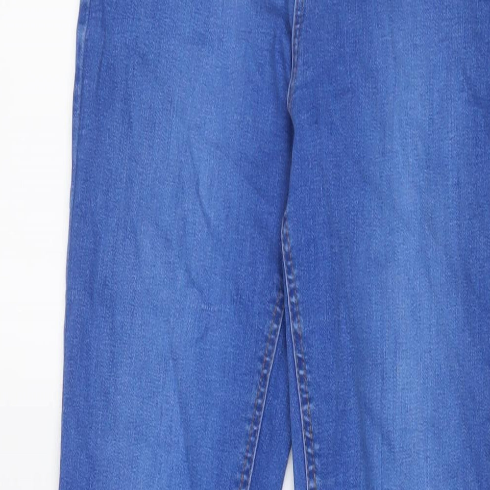 Dorothy Perkins Womens Blue Cotton Skinny Jeans Size 8 L26 in Regular Zip
