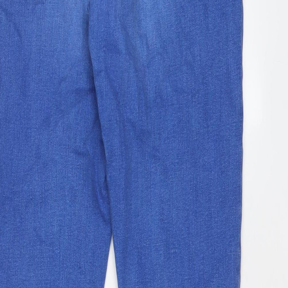 Dorothy Perkins Womens Blue Cotton Skinny Jeans Size 8 L26 in Regular Zip