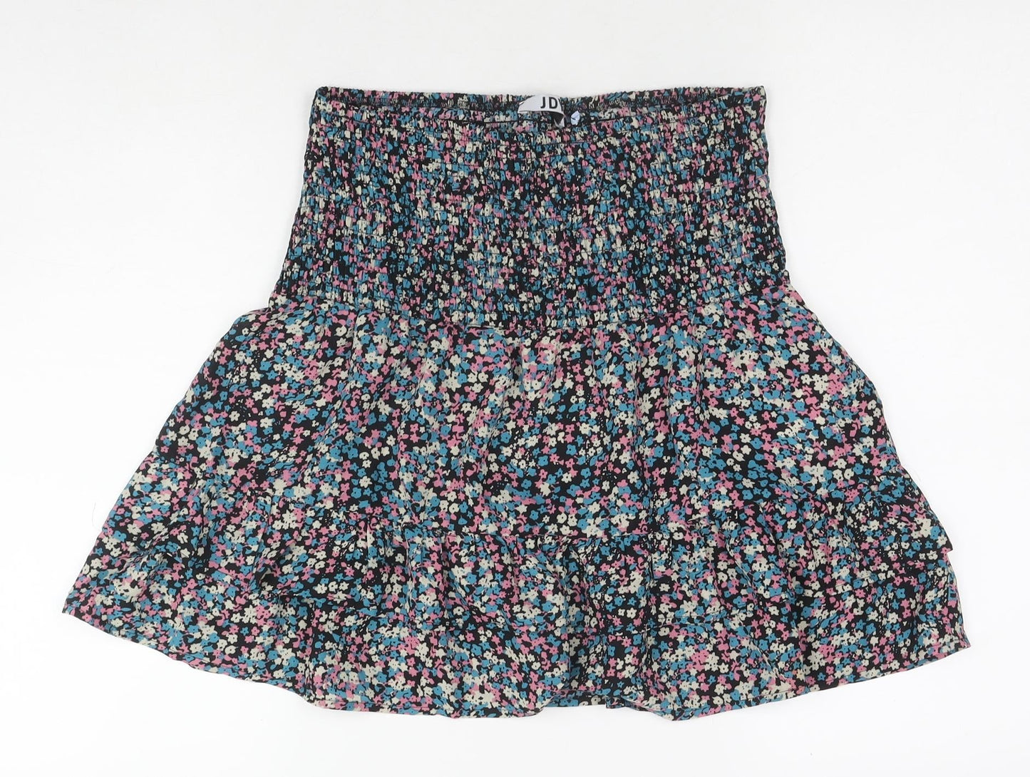 Only Womens Multicoloured Floral Polyester Pleated Skirt Size 10