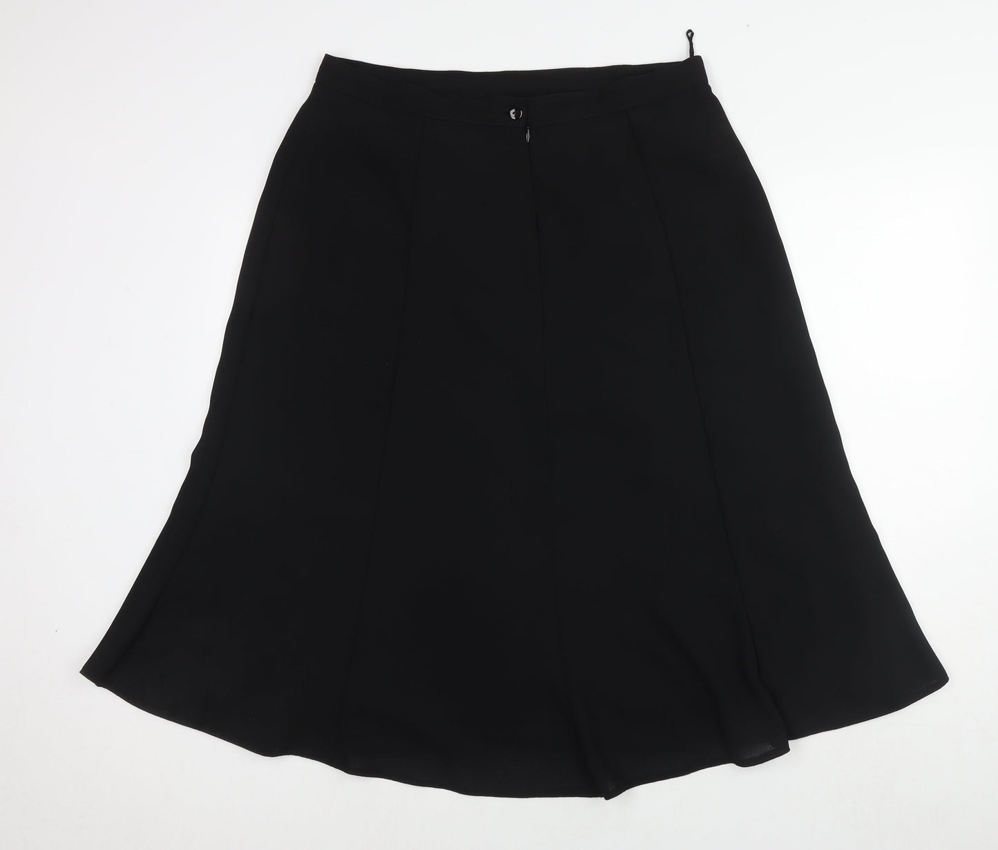 Design Essentials Womens Black Polyester Pleated Skirt Size 20 Zip