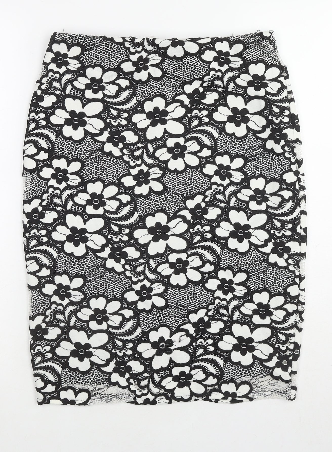 David Emanuel Womens Multicoloured Floral Nylon A-Line Skirt Size 10