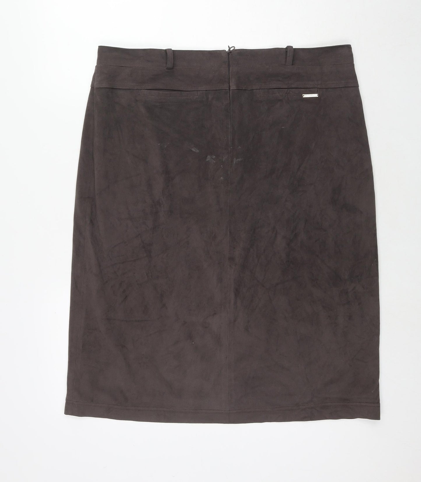 Womens UK Size 18 Pomodoro A-Line Velour Skirt
