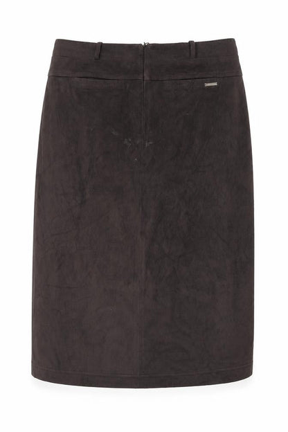 Womens UK Size 18 Pomodoro A-Line Velour Skirt