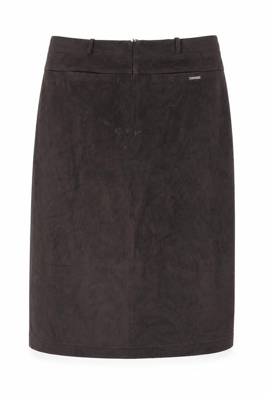 Womens UK Size 18 Pomodoro A-Line Velour Skirt