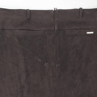 Womens UK Size 18 Pomodoro A-Line Velour Skirt