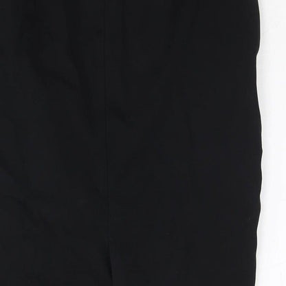 Marks and Spencer Womens Black Viscose A-Line Skirt Size 12