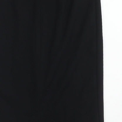 NEXT Womens Black Polyester A-Line Skirt Size 6 Zip