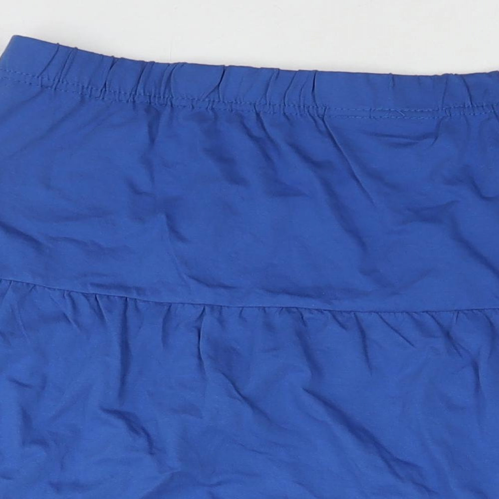American Sweetheart Womens Blue Cotton Pleated Skirt Size 2XL