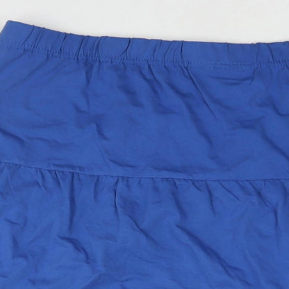 American Sweetheart Womens Blue Cotton Pleated Skirt Size 2XL