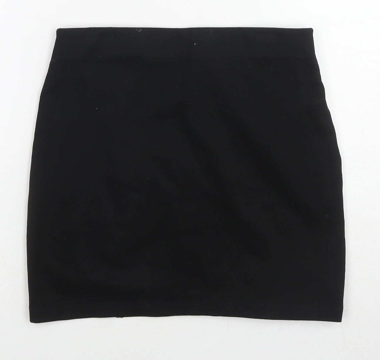 Mango Womens Black Viscose Mini Skirt Size S