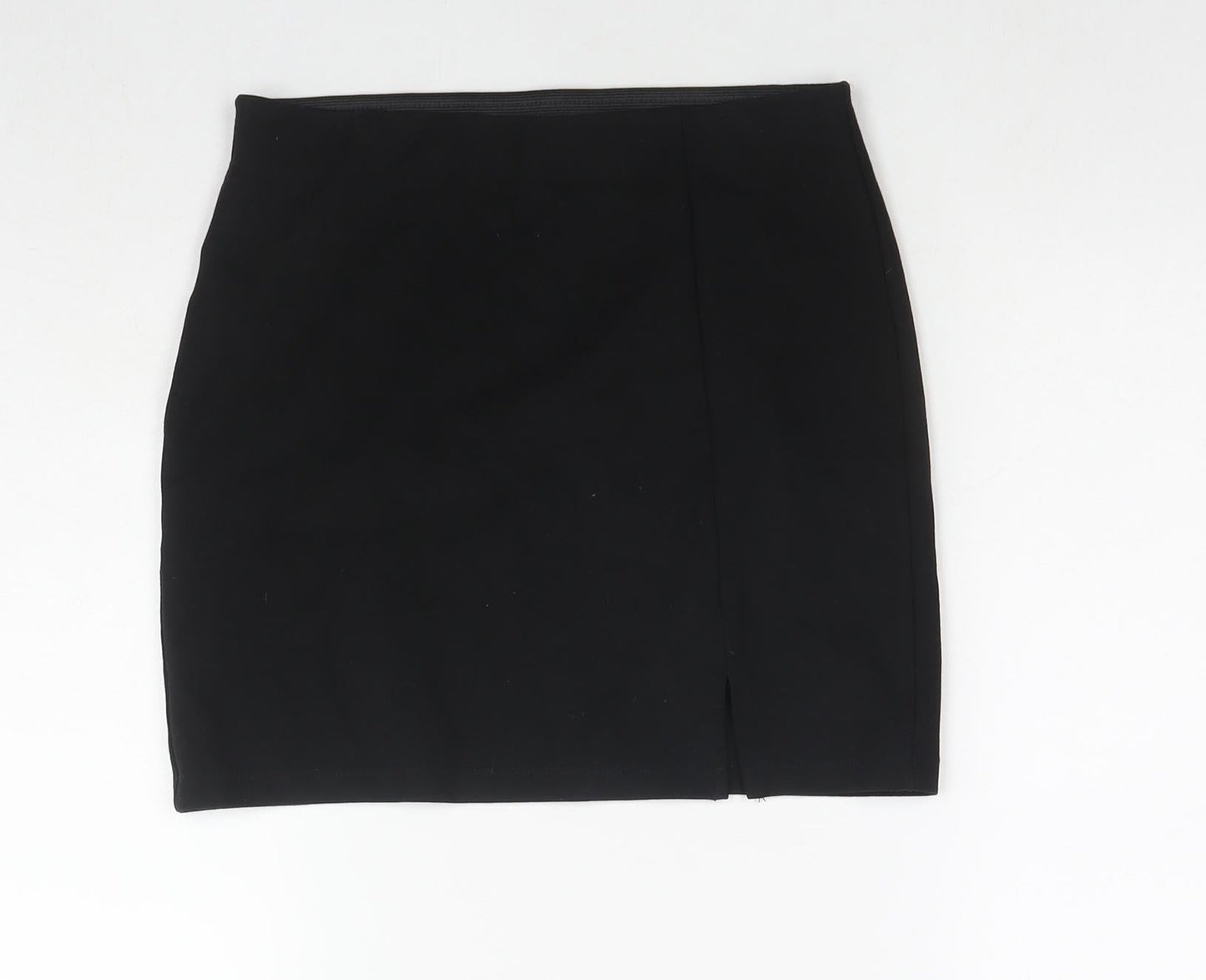 Mango Womens Black Viscose Mini Skirt Size S