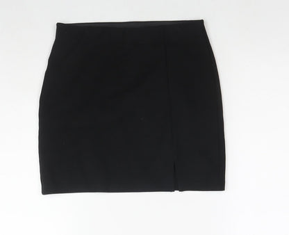 Mango Womens Black Viscose Mini Skirt Size S