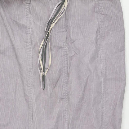 Principles Womens Purple Cotton Trumpet Skirt Size 12 Zip