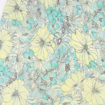 Autograph Womens Multicoloured Floral Polyester Swing Skirt Size 12