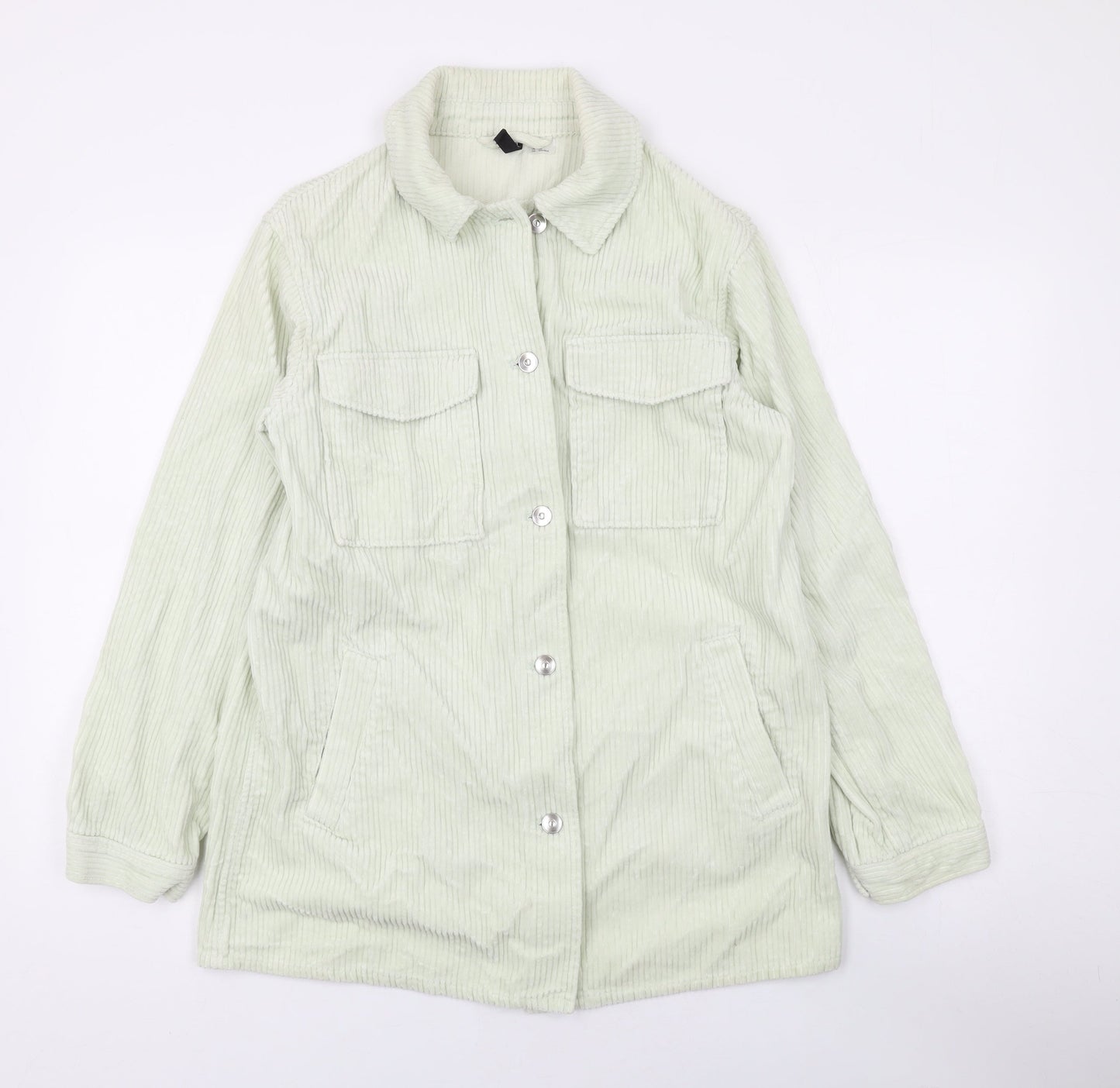 Divided by H&M Womens Green Jacket Size XS Button