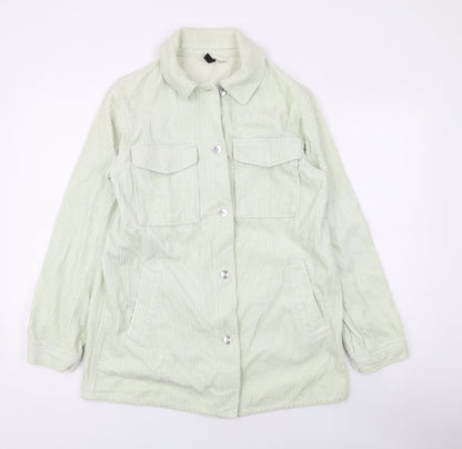 Divided by H&M Womens Green Jacket Size XS Button