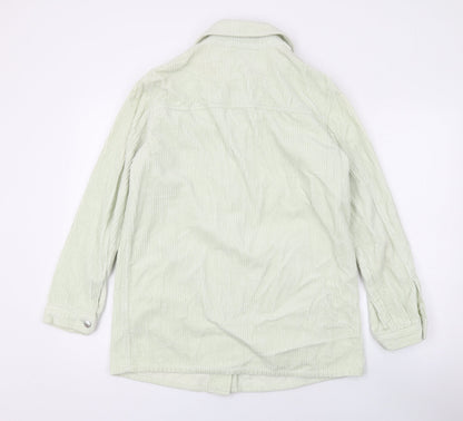 Divided by H&M Womens Green Jacket Size XS Button