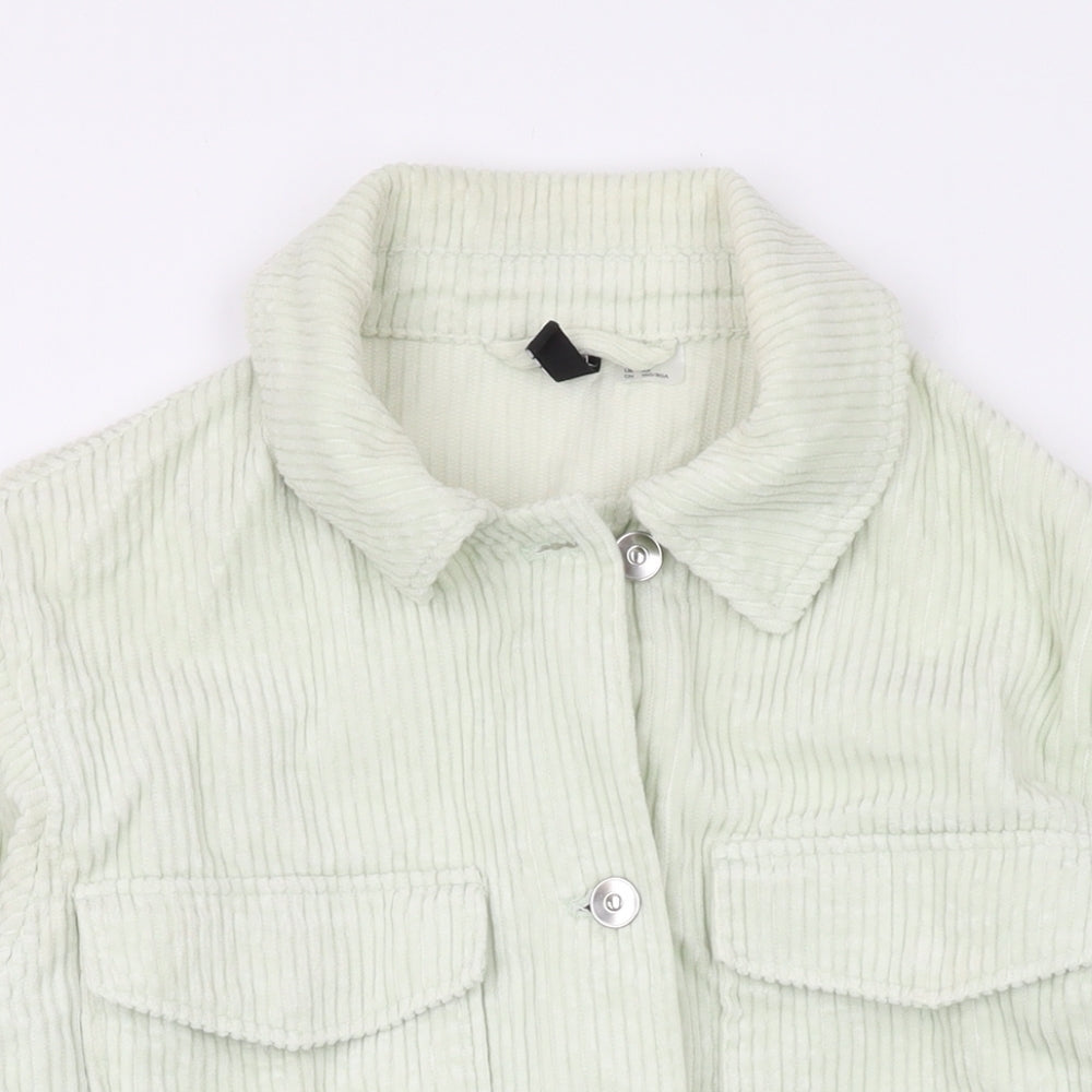 Divided by H&M Womens Green Jacket Size XS Button