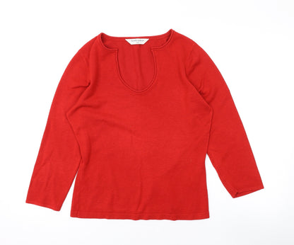Womens UK Size 14 Dorothy Perkins Red Pullover Jumper