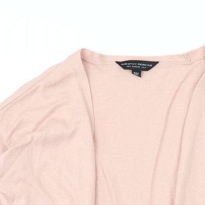 Womens UK Size 8 Dorothy Perkins Pink Cardigan Jumper