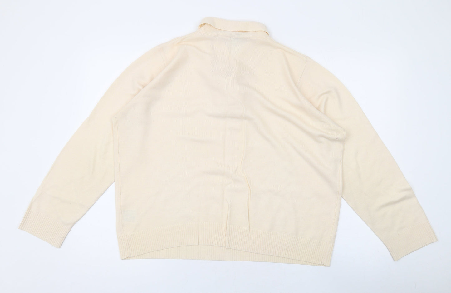 Womens UK Size L EWM Beige Pullover Jumper