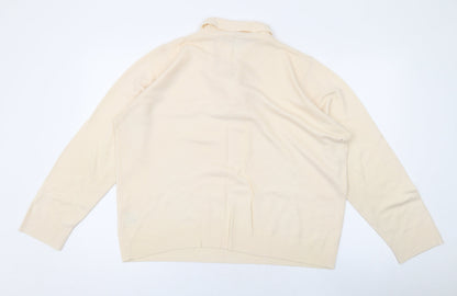 Womens UK Size L EWM Beige Pullover Jumper