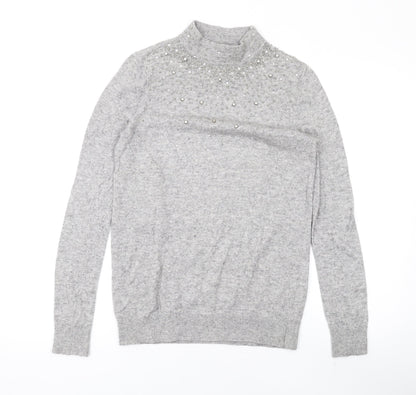 Womens UK Size S Wallis Grey Pullover Jumper