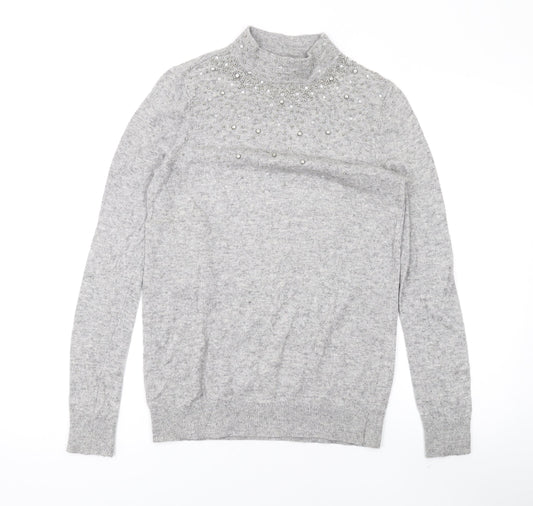 Womens UK Size S Wallis Grey Pullover Jumper