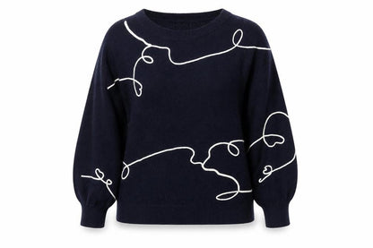Womens UK Size M Monsoon Blue Pullover Jumper