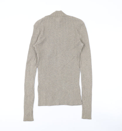 Womens UK Size XS H&M Brown Pullover Jumper