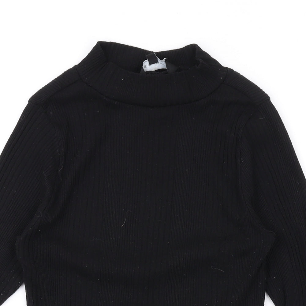 Womens UK Size 8 New Look Black Basic T-Shirt
