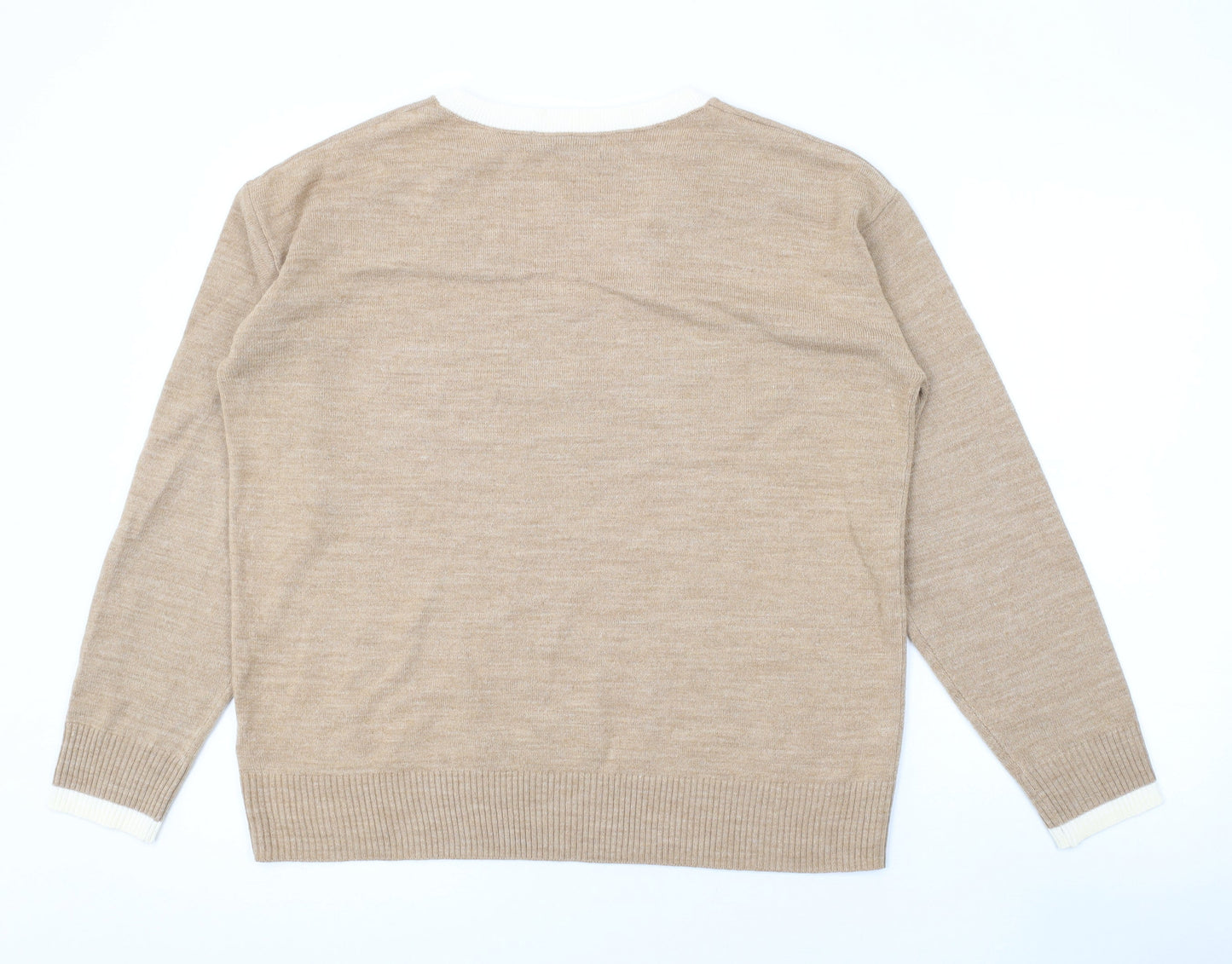 Womens UK Size 14 Marks and Spencer Brown Pullover Jumper