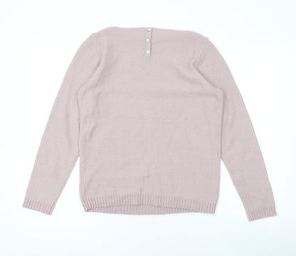 Womens UK Size L Gharani Strok Pink Pullover Jumper