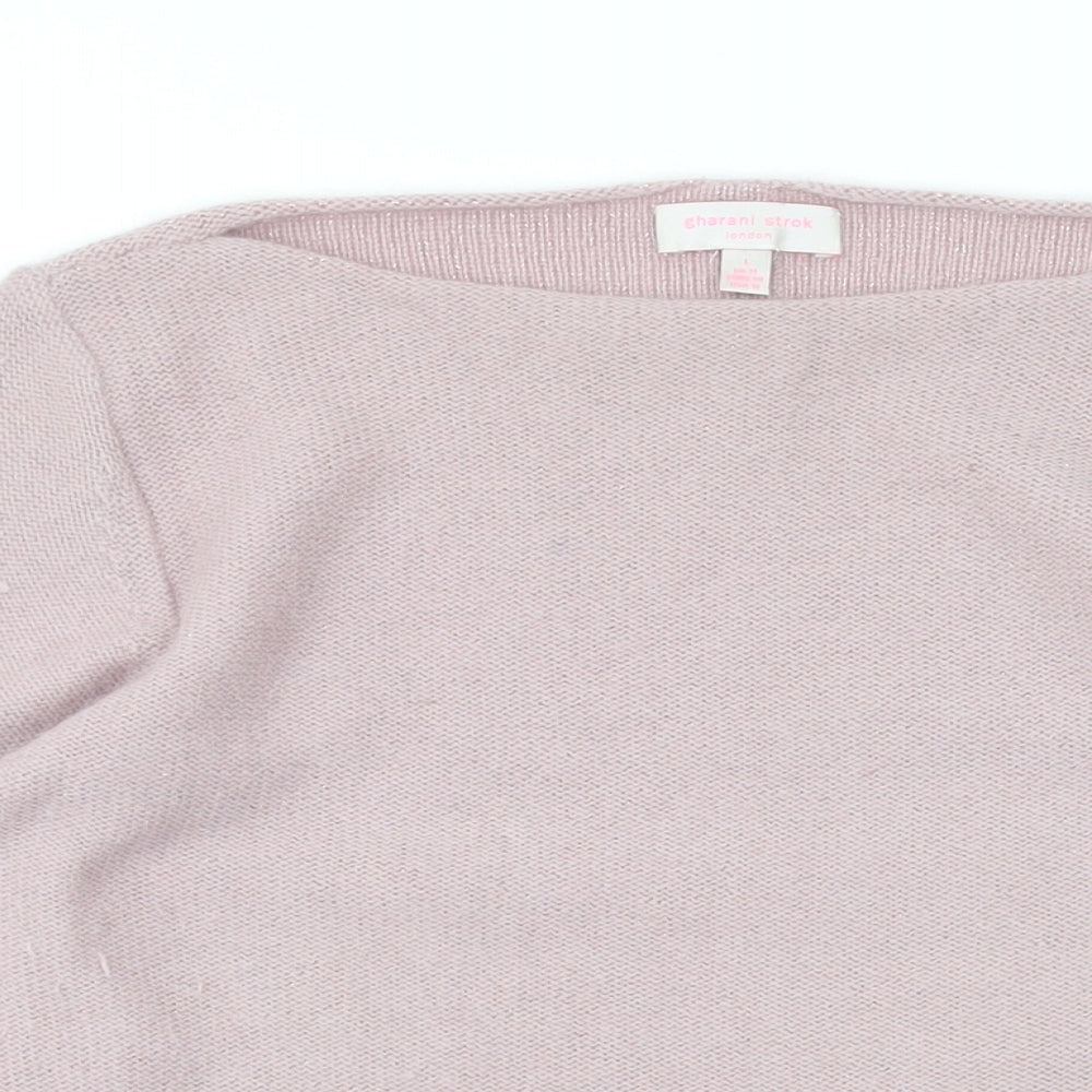 Womens UK Size L Gharani Strok Pink Pullover Jumper