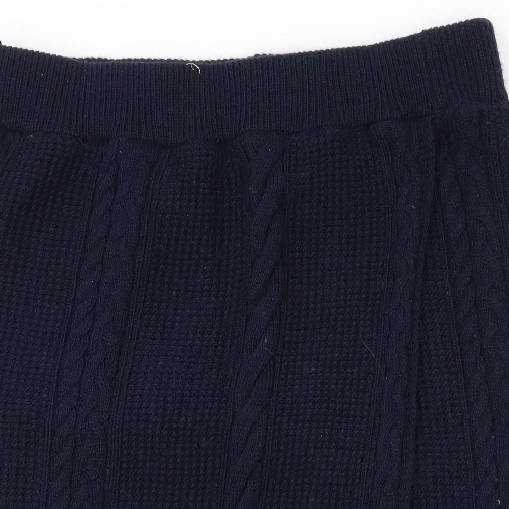 Marks and Spencer Womens Blue Acrylic Straight & Pencil Skirt Size M