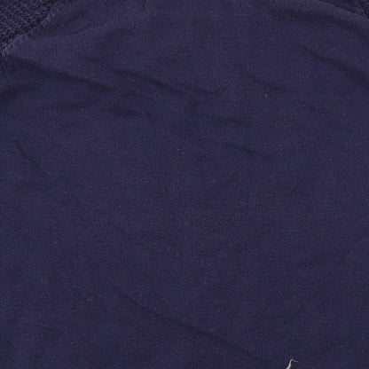 Gap Womens Blue Boat Neck Cotton Pullover Jumper Size M