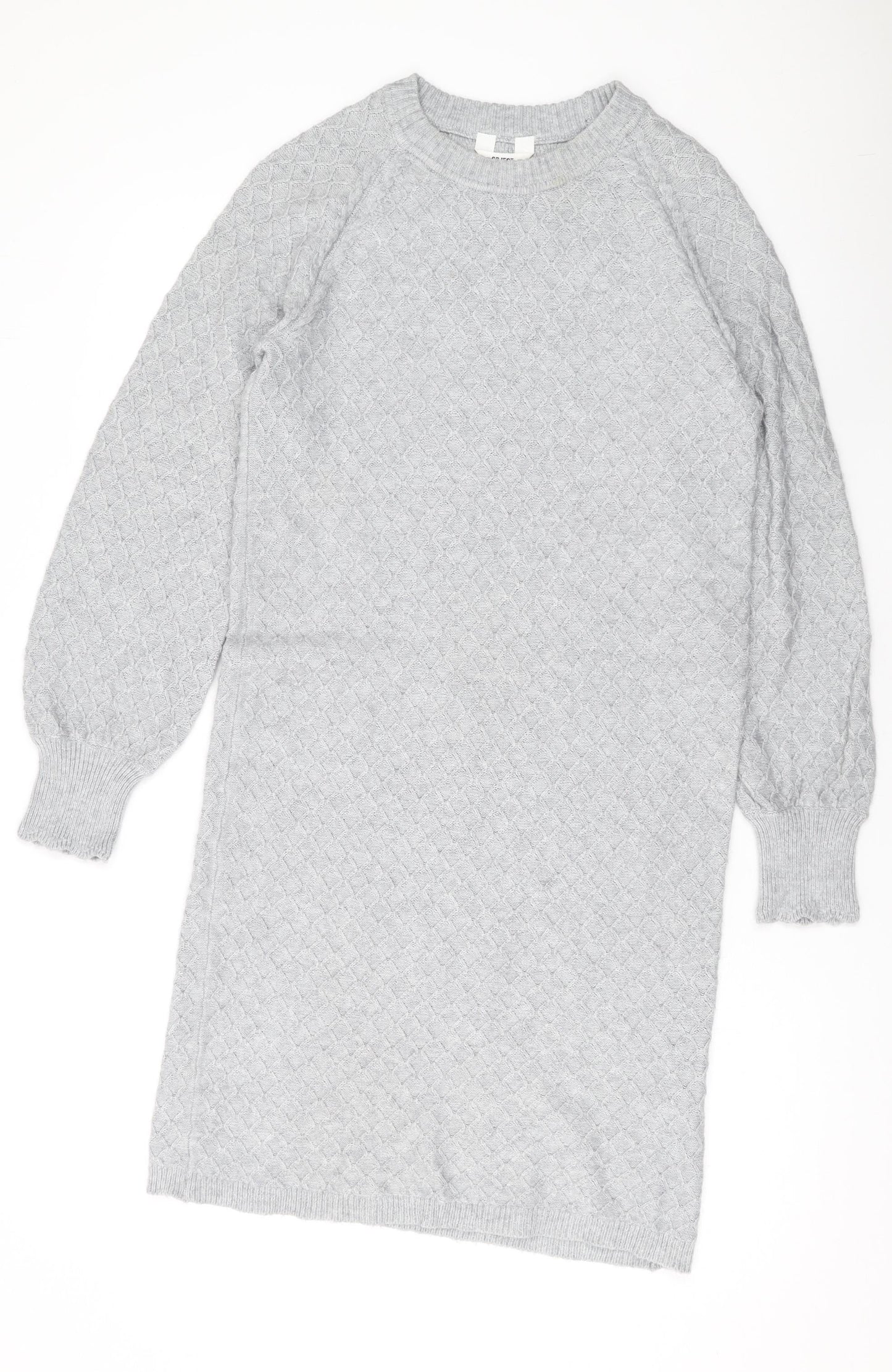 Womens UK Size S Object Grey Pullover Jumper