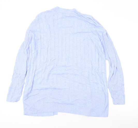 Womens UK Size M Marks and Spencer Blue Cape Jumper