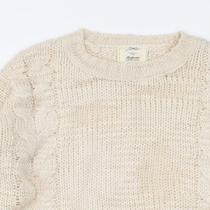 Womens UK Size 6 New Look Beige Pullover Jumper