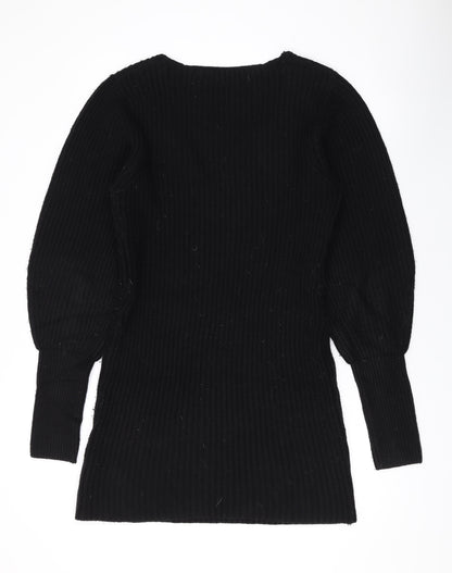 Womens UK Size M Brave Soul Black Pullover Jumper