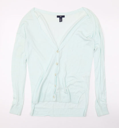 Womens UK Size XS Gap Green Cardigan Jumper