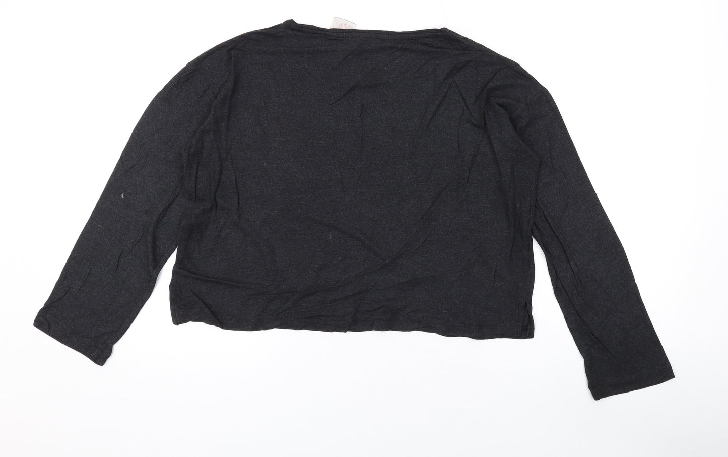 Womens UK Size XS H&M Grey Basic T-Shirt