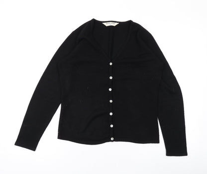 Dorothy Perkins Womens Black V-Neck Acrylic Cape Jumper Size 12