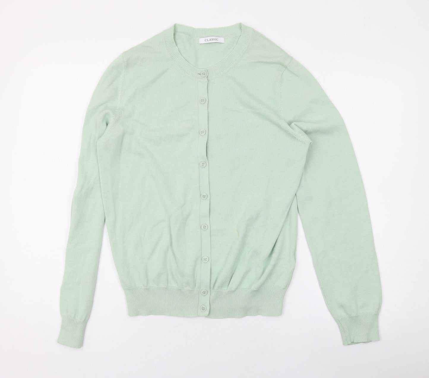 Womens UK Size 10 Marks and Spencer Green Cape Jumper