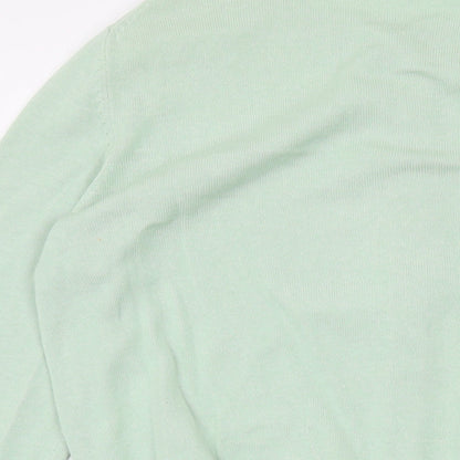 Womens UK Size 10 Marks and Spencer Green Cape Jumper